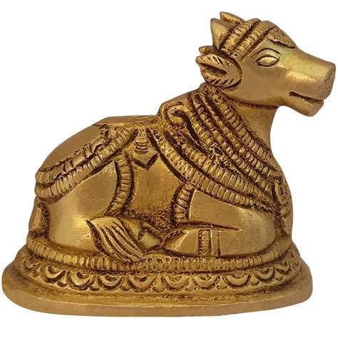 Divya Mantra Sri Nandi Bail Statue Home Temple Decor .